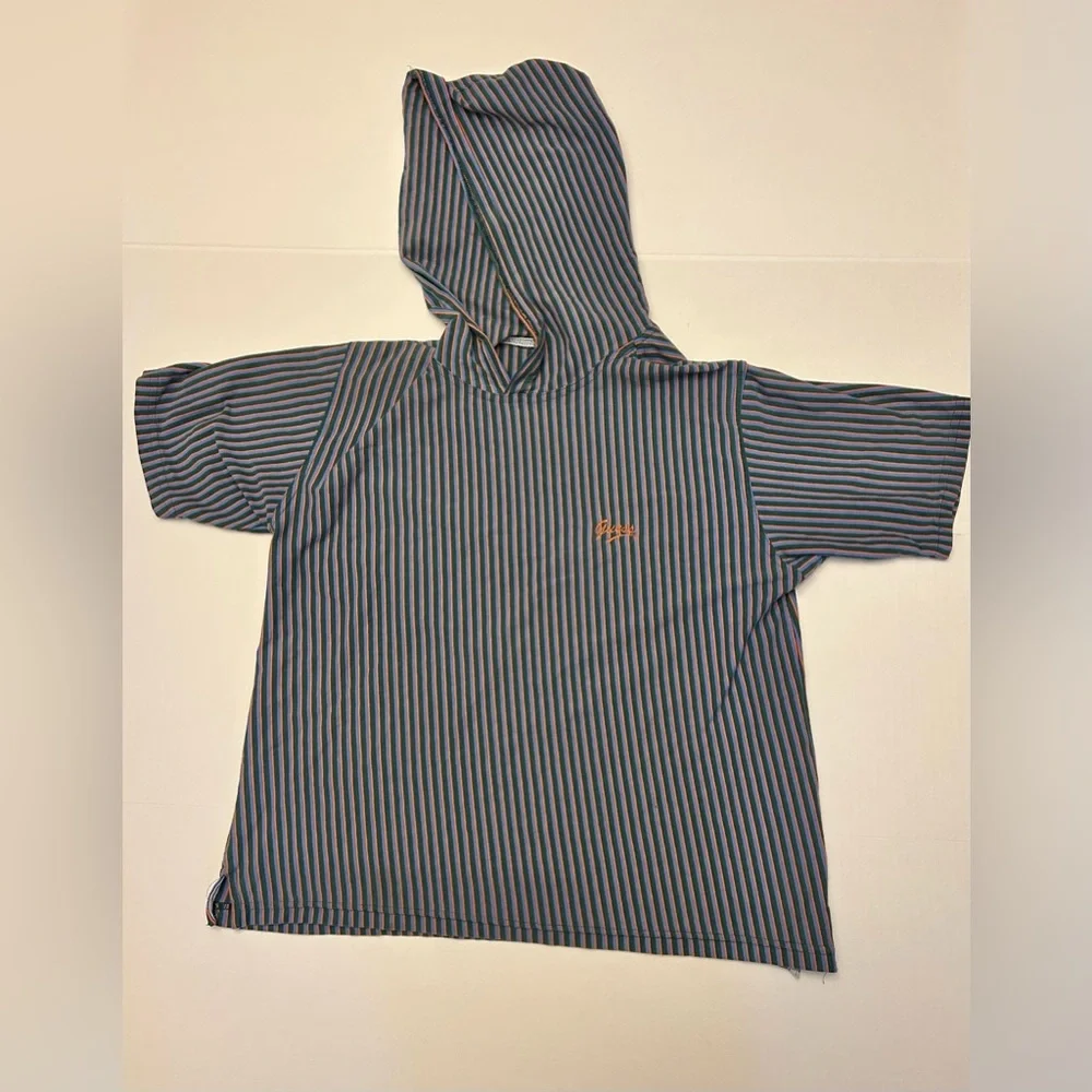 Guess Blue and White Striped Hoodie - Picture 2 of 13